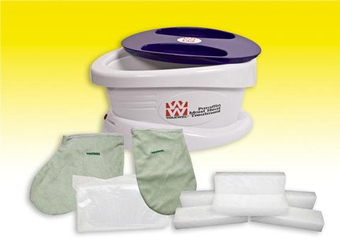 WaxWel Paraffin Bath - Standard Unit Includes: 100 Liners, 1 Mitt, 1 Bootie and 6 lb Citrus Paraffin
