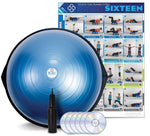 BOSU HOME Balance Trainer with wall chart and 6 workout DVDs