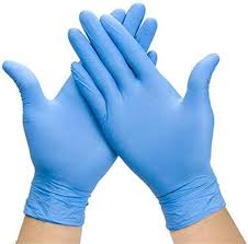 Nitrile Exam Gloves, Blue, 1 box of 100 gloves